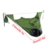 TD® Camping portable multi-personnes hamac anti-déchirure anti-moustique à plat hamac station d'escalade sac de couchage