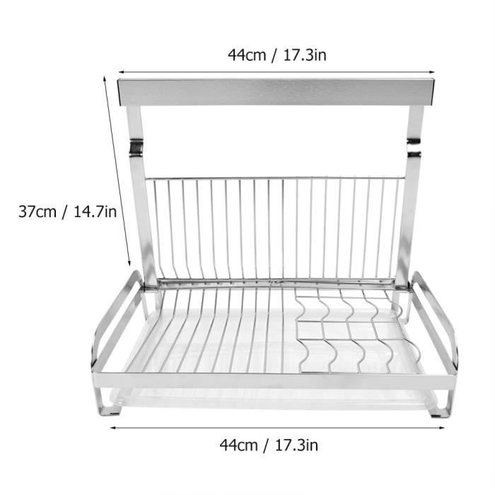 TD® Egouttoir mural support mural pour vaisselle plats et bols à fixation murale en acier/Accessoire de cuisine