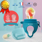 TD® Tétine pour bébé sucettes silicone alimentaire feeder pacifier légumes et fruits 1 an et plus modèle fille garçon forme de mamel