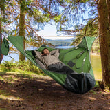 TD® Camping portable multi-personnes hamac anti-déchirure anti-moustique à plat hamac station d'escalade sac de couchage