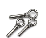 TD® 100pcs chevilles de fixation pour hamac solide installation simple accessoire outil de hamac en acier inoxydable anti corrosion