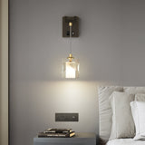 Applique murale cristal lumière style luxe chambre chevet escalier allée décoration TV fond mur