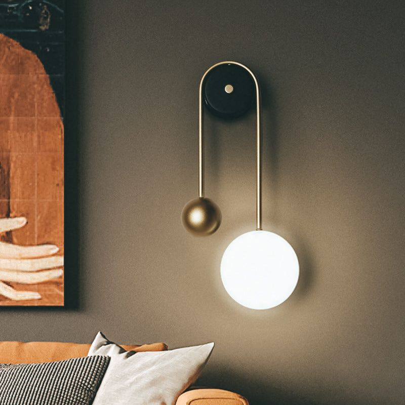 Applique Lumière pendulaire Luxe léger Style nordique Personnalité créative Tête de lit de chambre Allée du couloir