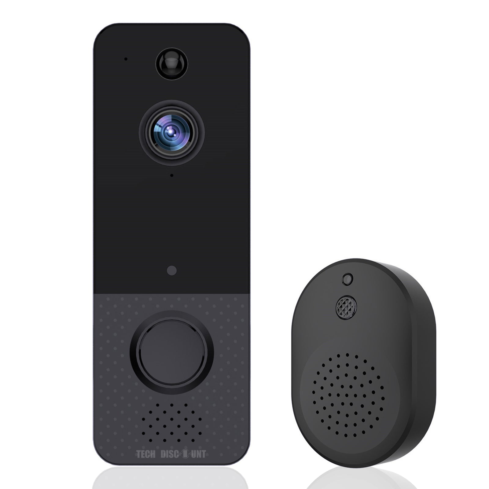 TD® Sonnette vidéo U8 surveillance à distance intelligente sans fil perception en temps réel sonnette d'interphone vocal