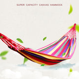 TD® Toile arc-en-ciel extérieure paresseuse hamac épaissi double balançoire hamac anti-renversement hamac de camping en plein air
