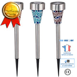 TD® Lampe d'extérieur solaire, imperméable installé sur le patio Eclairage mural Pour Jardin, Patio, Terrasse, Cour, Accueil, Allée