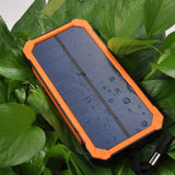 TD® 15000mAh Chargeur de Batterie Solaire Power Bank chargeur de Secours Portable Batterie Externe Etanche avec 8 LED Double USB