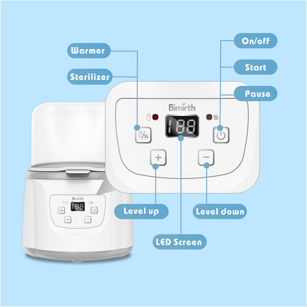 TD® Chauffe-stérilisateur à double bouteille pour l'allaitement chauffe-lait Système intelligent de température constante pour bébé