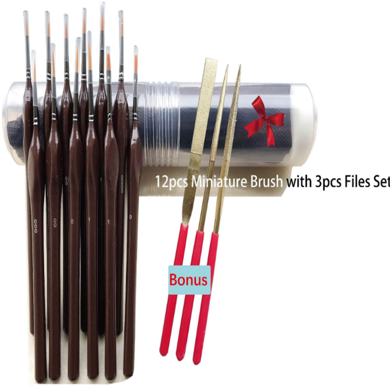 Ensemble de peinture pinceau dessin stylo tige triangulaire détail brosse brosse crochet ligne stylo peinture doré Nylon chev