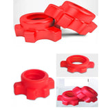 TD® Écrou de poids de l'haltère environnemental Universal Dumbbell Accessories ,Accessoires de fitness-2 Red Nuts