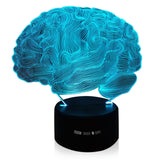 TD® Cerveau coloré 3D Vision lumière LED lumière colorée 3D tactile lumière créative couleur changeante bureau veilleuse