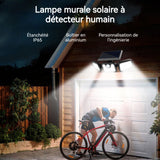 Lumière solaire extérieure lampe à induction applique rotative lampes de la cour lampadaire de jardin spot solaire IP65 2.4v