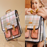 Sac à dos scolaire 36x33x17cm cartable d'étudiant réduction de la charge angleterre ultra-légère grande capacité rétro cartable