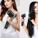 Sèche cheveux 1600W 3 niveaux vitesse du vent 3 réglages de température 21 modes de vitesse du vent Sèche-cheveux professionnel