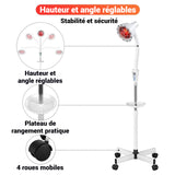 Lampe infrarouge lampe beauté lampe LED chauffage uniforme faible bruit angle réglable adapté aux instituts de beauté domestique