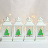 Lanterne de neige du père noël, pendentif d'arbre de noël, ornements de fenêtre, fournitures de décoration de noël