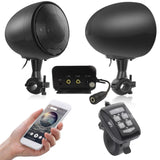 Haut-parleurs de moto bluetooth 2PCS 4 pouces stéréo double canal systèmes audio stéréo moto haut-parleurs moto audio de moto