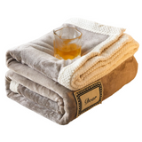 Couverture 200x150cm plaid canape polaire de lait multifonctionnelle chaud et confortable antistatique cadeaux de vacances exquis