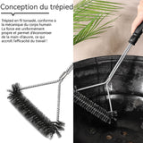 Brosse métallique en acier inoxydable de nettoyage du barbecue brosse de nettoyage des grilles barbecue de nettoyage brosse