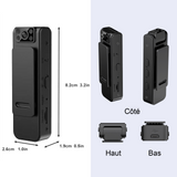 Mini camera sans fil 1080P wifi camera 82x19x26mm USB 2.0 prise en charge de 64Go/32Go/16Go/128Go surveillance à vision nocturne