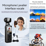 Caméra de Corps 4K avec Microphone Externe 1.33 pouce Rotation à 270 degrés Caméra pour Sport Vélo Voyage Enregistreurs de Police