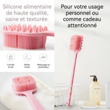 Brosse Dos Douche 82x360x40mm Nettoyage en profondeur Les deux côtés disponibles et Matériaus sûr Confortable Brosse de Bain