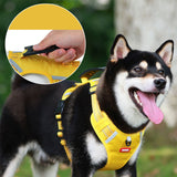 Harnais pour animaux de compagnie anti-explosion poinçonnage gros chien harnais réfléchissant laisse de chien de transport
