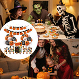 Ballon 59 pcs Drapeau de décoration d'Halloween Ensemble de fête fête à thème d'Halloween Contient une variété d'accessoires