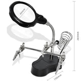 Maintenance entraînement auxiliaire lumière LED loupe entretien de la carte de circuit imprimé soudure soudure support fixe