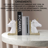 Ornements 14,5x20,5x9,3cm serre-livres licorne ornement maison décorations bureau bibliothèque bricolage petits objets decoratifs