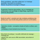 Masseur de jambes 3 en 1 12V  avec télécommande massage jambes masseur d'air massage cuisses/genoux/mollets/pieds/bras/taille