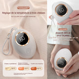 Chauffe main rechargeable 2 en 1 3000mah LED USB recharge 3 niveaux de réglables protection contre la surchauffe chauffe-mains
