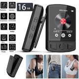 Walkman lecteur mp3/mp4 Bluetooth 16go écran 1,8 pouces avec clip arrière radio fm rechargeable lecteur mp3 lecteur de musique