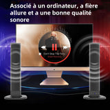 Barre de son pour TVQuatre haut-parleurs 5W 49x5x5xcm basse profonde canaux profonde canaux son stéréo télécommande bluetooth