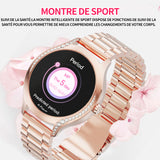 Montre intelligente 150mah 1.19 Pouces montre connectée femme homme montre de sport appels numérotation montre sport connectée