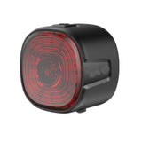 Feu arrière de vélo rechargeable de Type-C batterie au lithium intégrée 400mah modèle intelligent étanche à 6 vitesses 33x30x33mm