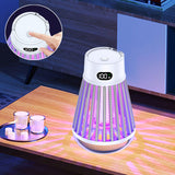 Lampe anti-moustique multifonctionnelle maison portable extérieur choc électrique anti-moustique lampe de camping deux-en-un