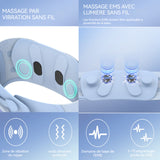 Ceinture chauffante ems peut vibrer ceinture de massage compresse chaude sans fil 106x22cm 3 niveaux réglables chauffant menstruel