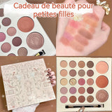 Boîte de maquillage palette de fards à paupières 24 couleurs contouring souligner rougir coffret de maquillage multifonctionnel