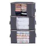 Rangement vetement 3 pcs 60x40x35cm sac rangement pour vêtements couette déménagement boîte de rangement  vêtements tissu non tissé
