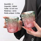 Tasse 2 pac 260ml tasse à café expresso espresso verre set tasses à café double paroi  transparent verre thé Isolation transparente