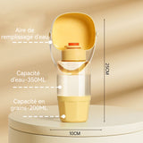 Tasse de voyage pour chien gobelet l'alimentation et l'eau des animaux gobelet à eau pour chat et chien capacité en eau 350ml