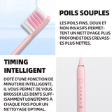 Brosse à dents électrique ipx7 étanchéité 60 jours d'autonomie de la batterie rappel du niveau de la batterie minuterie de 2 minutes