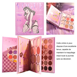 Palette de fard 18,4x16x2,3cm 72 couleurs palette multi-usages pearlescent matte triple fold earthy highlighter fard a paupiere