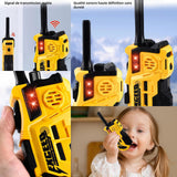 Talkie walkie enfants 200 m distance de transmission de interphone sans fil appel en un clic cadeaux jouets interactifs d'extérieur