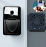 Sonnette Tuya intelligente changeur de voix interphone à distance maison HD Vision nocturne sans fil WiFi oeil de chat