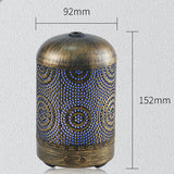100ML cercle fleur or bronze coloré veilleuse aromathérapie machine atomiseur chambre purificateur d'air humidificateur