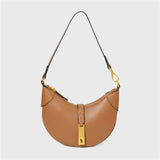 Une épaule Messenger sac fourre-tout en cuir croissant selle mode sac à dos aisselle boulette Croissant sac femme sac