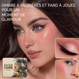 Palette de fards à paupières 18couleurs portable étanch et résistant à la transpiration palette d'ombres à paupières pour la scène