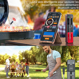 Thermometre cuisine intelligent bluetooth rechargeable contrôle des applications thermomètre de cuisson thermomètre pour viande